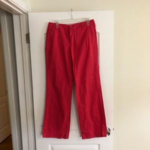NWOT deep pink GAP boy cut pants